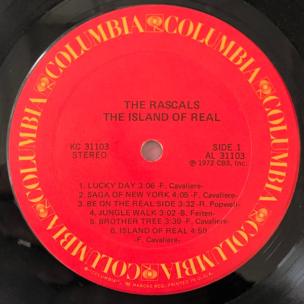 The Rascals : The Island Of Real (LP, Album, Pit)