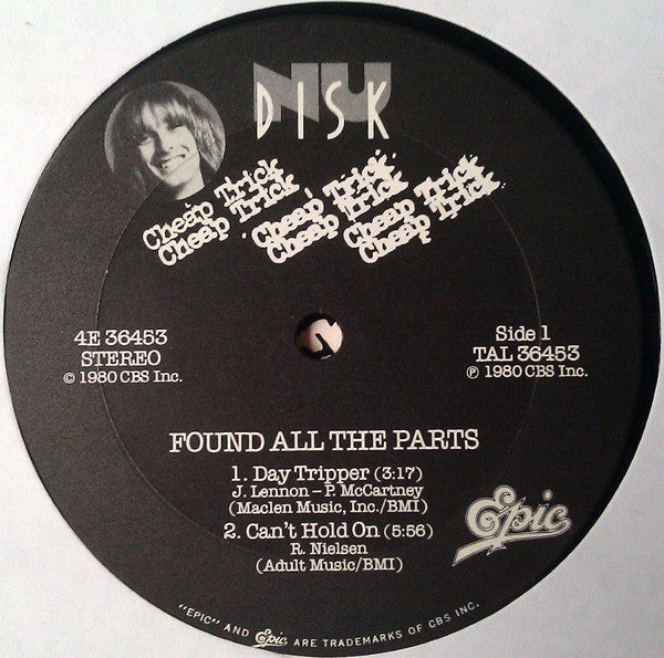 Cheap Trick : Found All The Parts (10", EP, Rob)