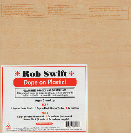 Rob Swift : Dope On Plastic (12")