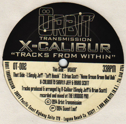 X-Calibur / Simply Jeff / Brian Scott : Tracks From Within (12")