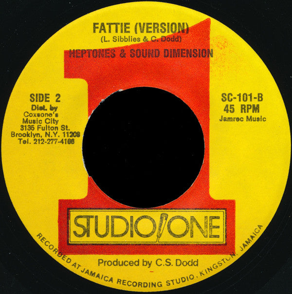 The Heptones : Fattie Fattie (7", RE)