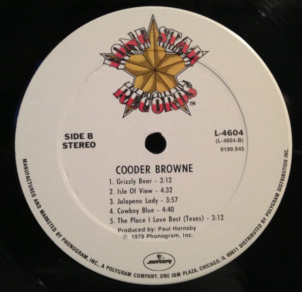 Cooder Browne : Cooder Browne (LP, Album, Ter)