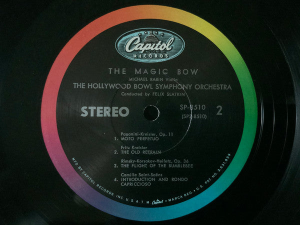 Michael Rabin, The Hollywood Bowl Symphony Orchestra : The Magic Bow (LP, Album, RP)