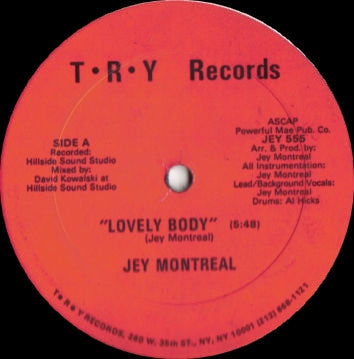 Jey Montreal : Lovely Body (12")