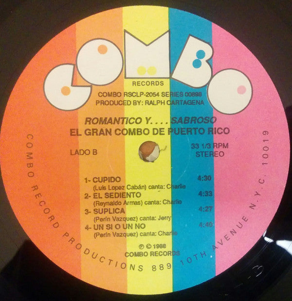 El Gran Combo De Puerto Rico* : Romantico Y....Sabroso (LP, Album)