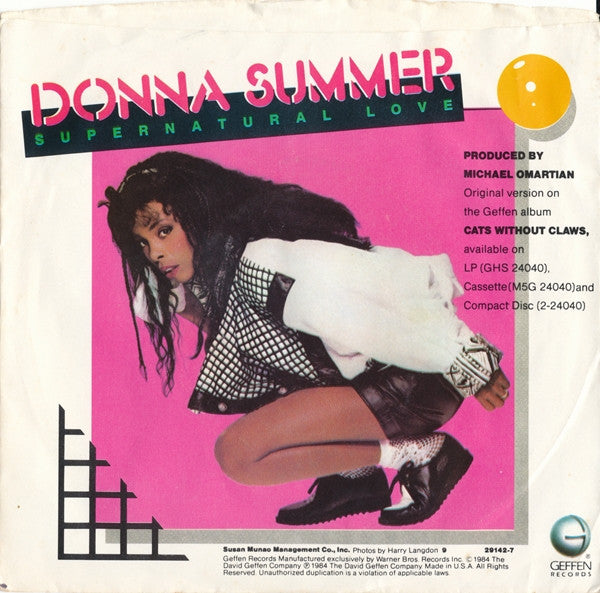 Donna Summer : Supernatural Love (7", Single)