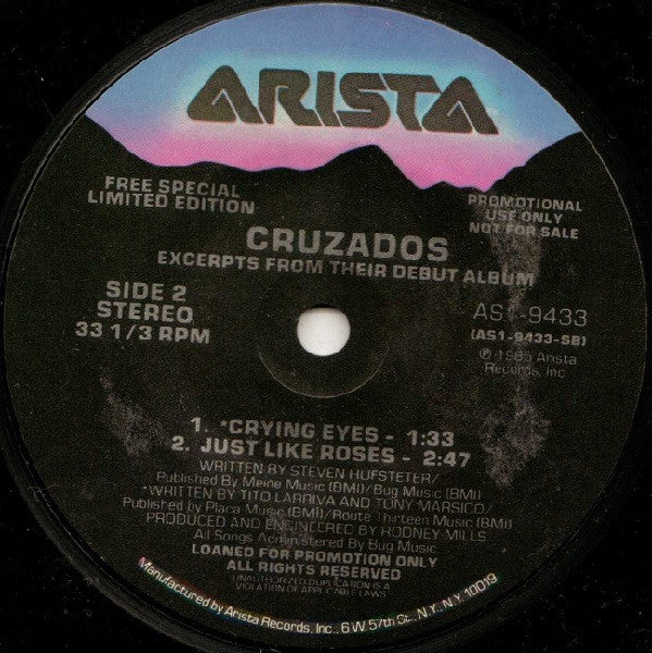 Cruzados : Excerpts From Their Debut Album (7", EP, Ltd, Promo)