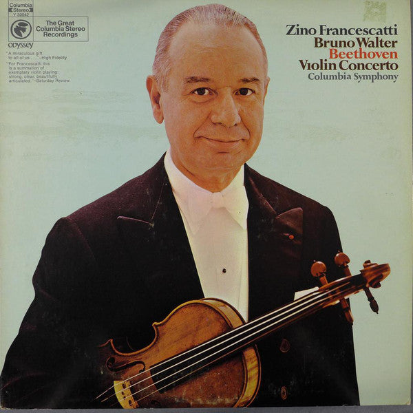 Beethoven* – Zino Francescatti, Columbia Symphony Orchestra, Bruno Walter : Violin Concerto (LP, RE)