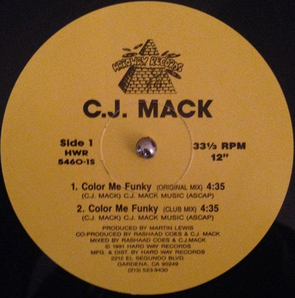 CJ Mac : Color Me Funky (12", Single)