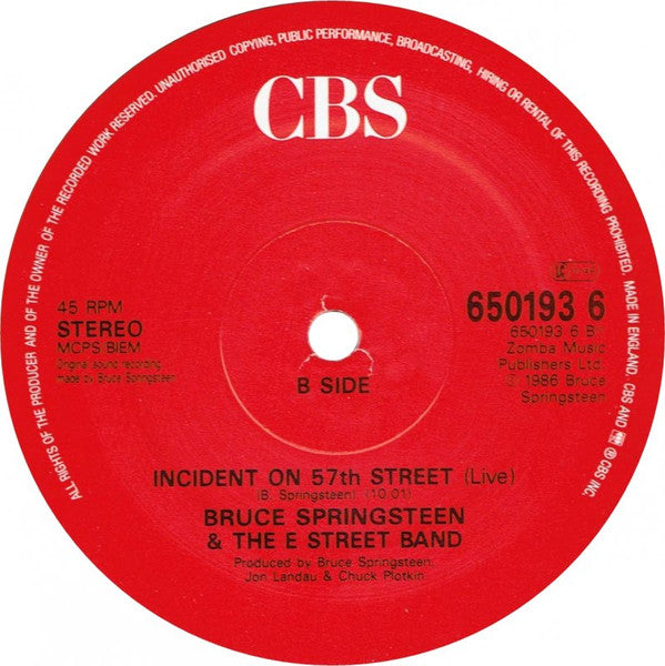 Bruce Springsteen & The E Street Band* : War (12", Single, Dam)