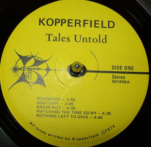 Kopperfield : Tales Untold (LP, Album)