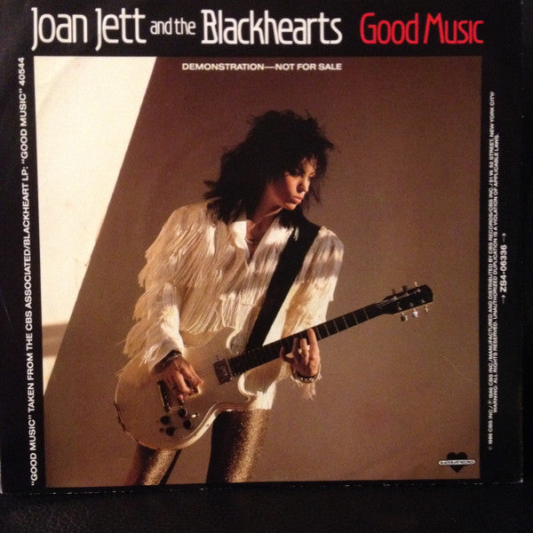 Joan Jett & The Blackhearts : Good Music (7", Promo, Styrene)