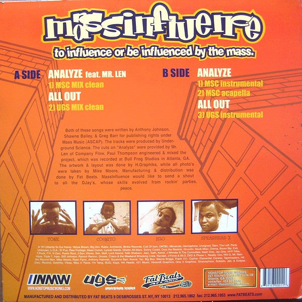 Massinfluence* : Analyze / All Out (12")