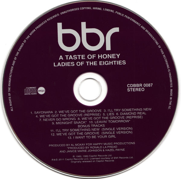 A Taste Of Honey : Ladies Of The Eighties (CD, Album, RE, RM)