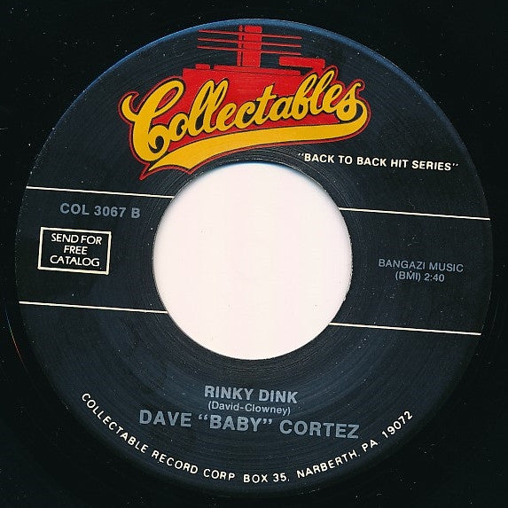 Dave "Baby" Cortez : The Happy Organ / Rinky Dink (7", RE)