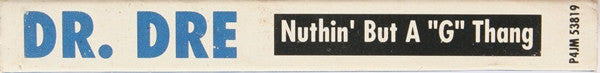 Dr. Dre : Nuthin' But A "G" Thang (Cass, Single)