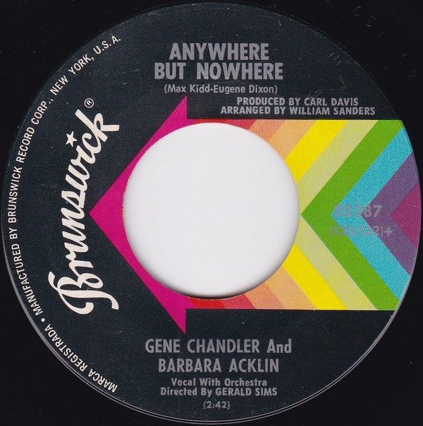 Gene Chandler And Barbara Acklin : From The Teacher To The Preacher (7", Single, ✤Gl)