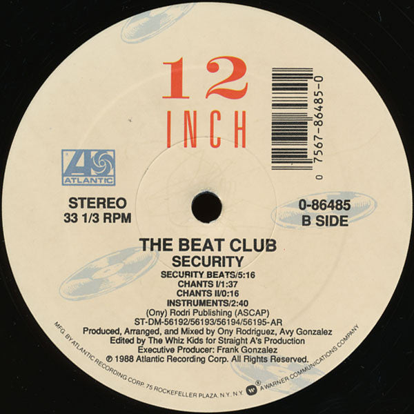 The Beat Club : Security (12")