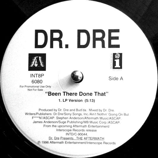 Dr. Dre : Been There Done That (12", Promo)