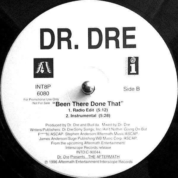 Dr. Dre : Been There Done That (12", Promo)