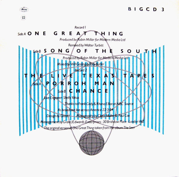 Big Country : One Great Thing (2x7", Single, S/Edition)