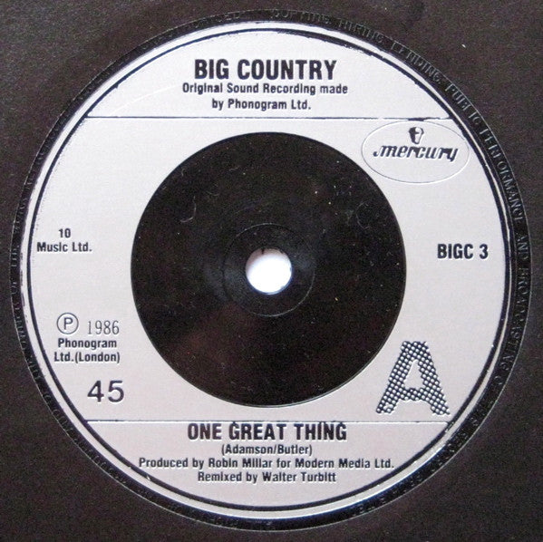 Big Country : One Great Thing (2x7", Single, S/Edition)