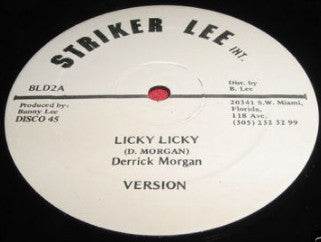 Derrick Morgan / Delroy Wilson : Licky Licky / Riding For A Fall  (12")