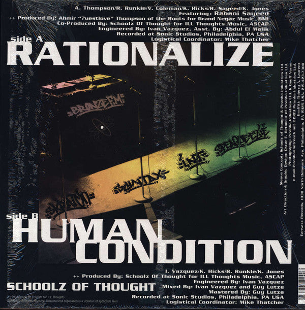 Schoolz Of Thought : Rationalize / Human Condition (12")