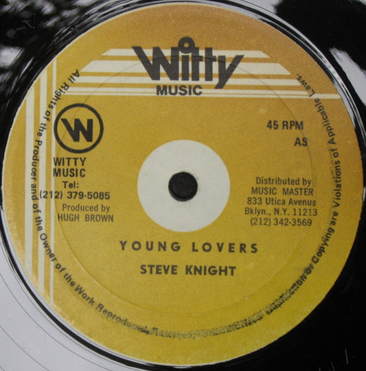 Steve Knight (8) : Young Lovers / Staying Out Late At Nights (12")