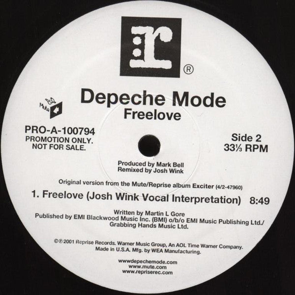 Depeche Mode : Freelove (2x12", Single, Promo)