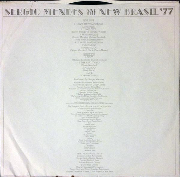 Sergio Mendes And The New Brasil '77* : Sergio Mendes And The New Brasil '77 (LP, Album, CSM)