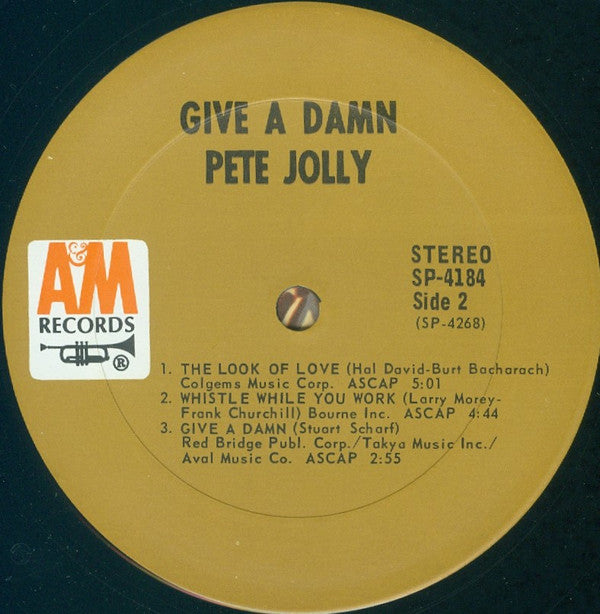 Pete Jolly : Give A Damn (LP, Album)