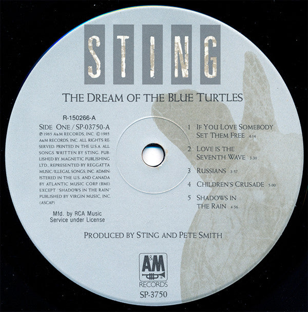 Sting : The Dream Of The Blue Turtles (LP, Album, Club)