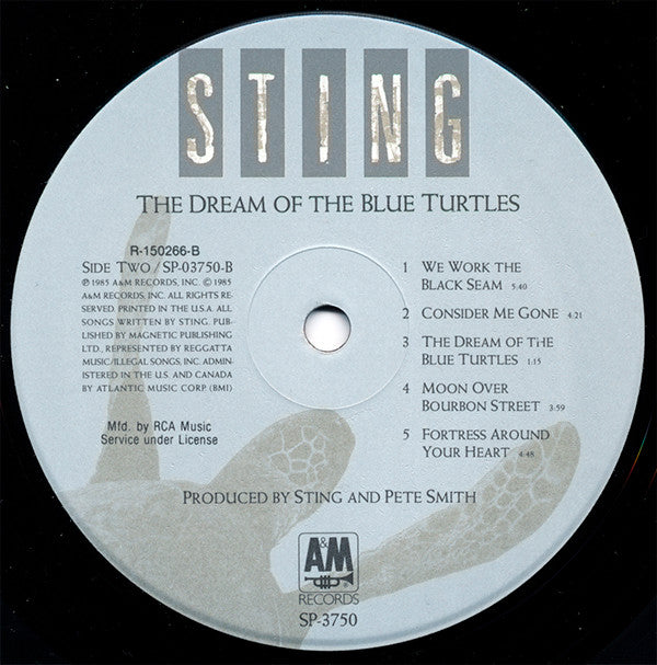 Sting : The Dream Of The Blue Turtles (LP, Album, Club)