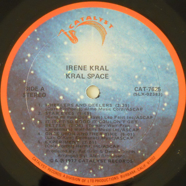 Irene Kral : Kral Space (LP, Album)