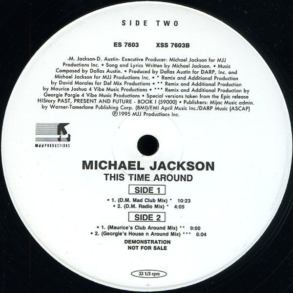 Michael Jackson : This Time Around (2x12", Promo)