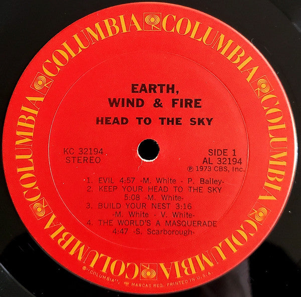 Earth, Wind & Fire : Head To The Sky (LP, Album, Ter)