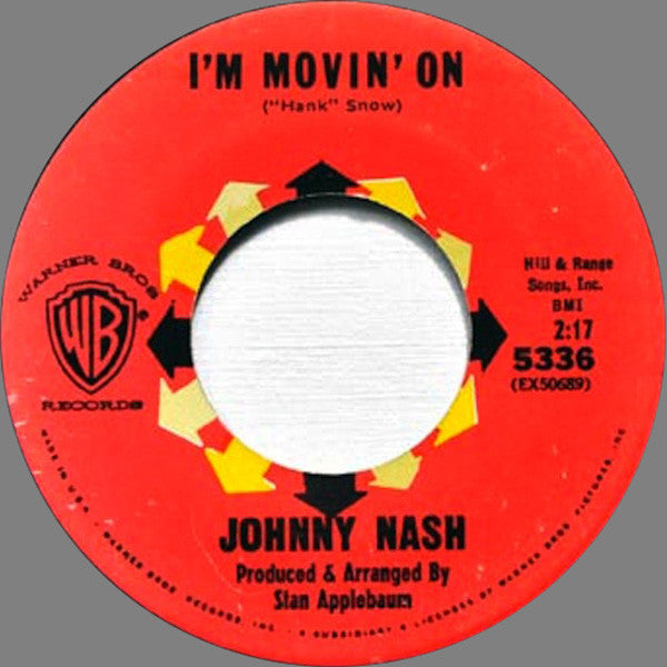 Johnny Nash : I'm Movin' On (7", Single)