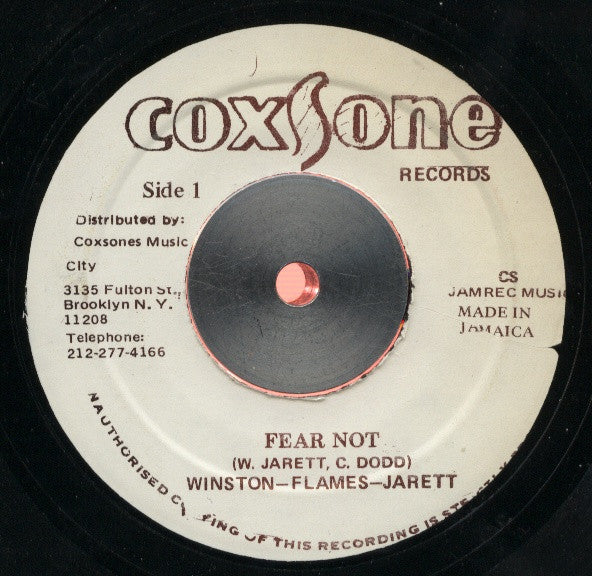 Winston Jarrett : Fear Not (7")