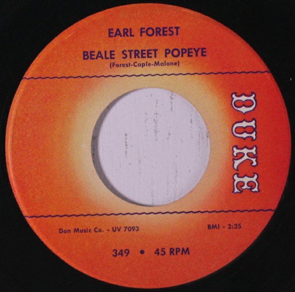 Earl Forest : Memphis Twist / Beale Street Popeye (7", Single)