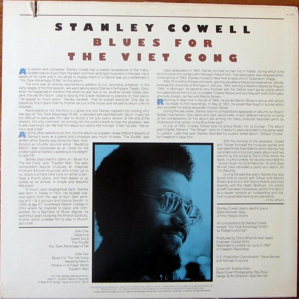 Stanley Cowell : Blues For The Viet Cong (LP, Album, Promo, RE)