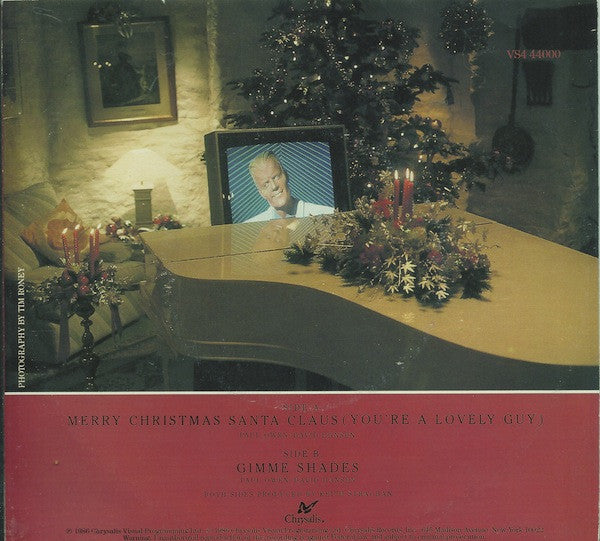 Max Headroom : Merry Christmas Santa Claus (You're A Lovely Guy) (7", Single, Promo)