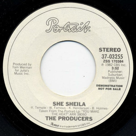 The Producers (6) : She Sheila (7", Promo, Styrene)