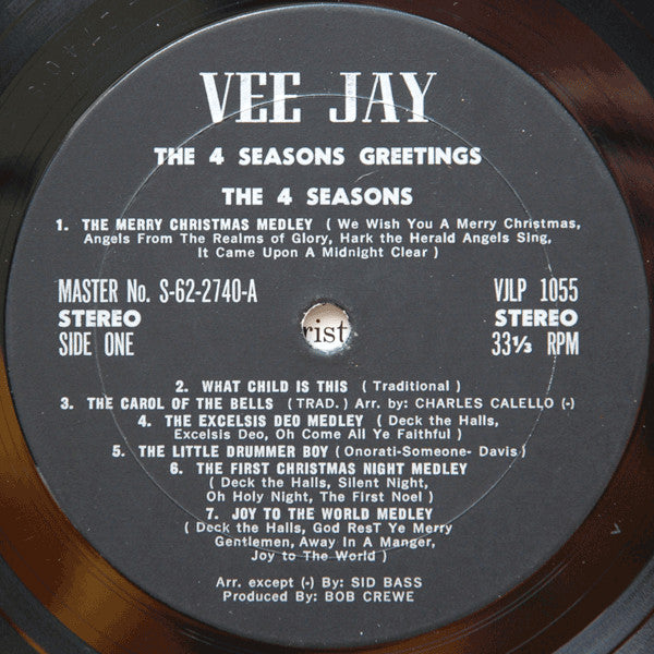 The 4 Seasons* : The 4 Seasons Greetings (LP, Album, Mon)