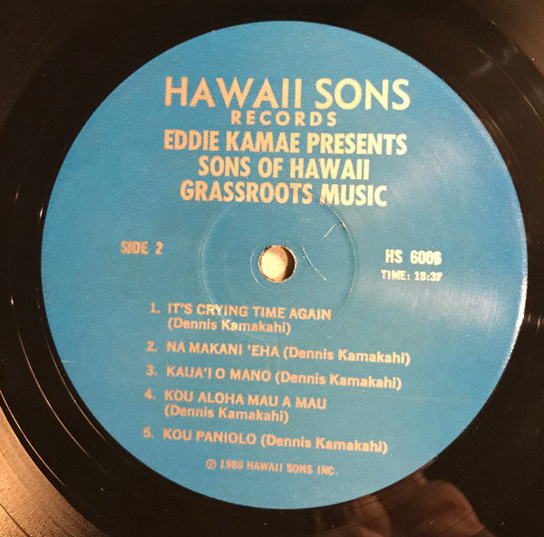 The Sons Of Hawaii : Grassroots Music (LP)