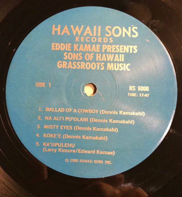 The Sons Of Hawaii : Grassroots Music (LP)