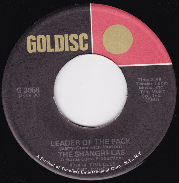 The Shangri-Las : Leader Of The Pack / Give Him A Great Big Kiss (7", RE)