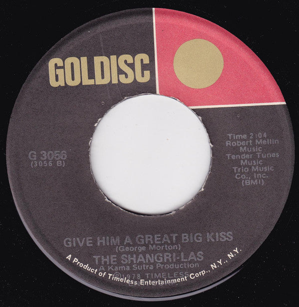 The Shangri-Las : Leader Of The Pack / Give Him A Great Big Kiss (7", RE)