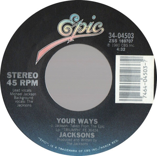 Jacksons* : State Of Shock (7", Single, Styrene, Pit)