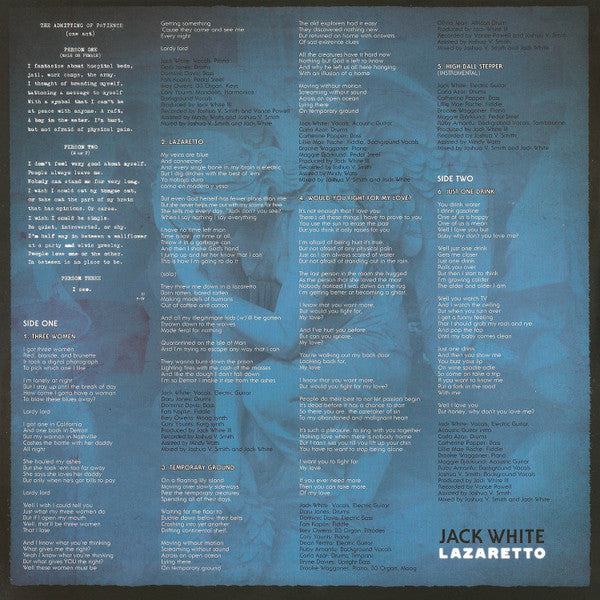 Jack White (2) : Lazaretto (LP, Album, Etch, Ult)